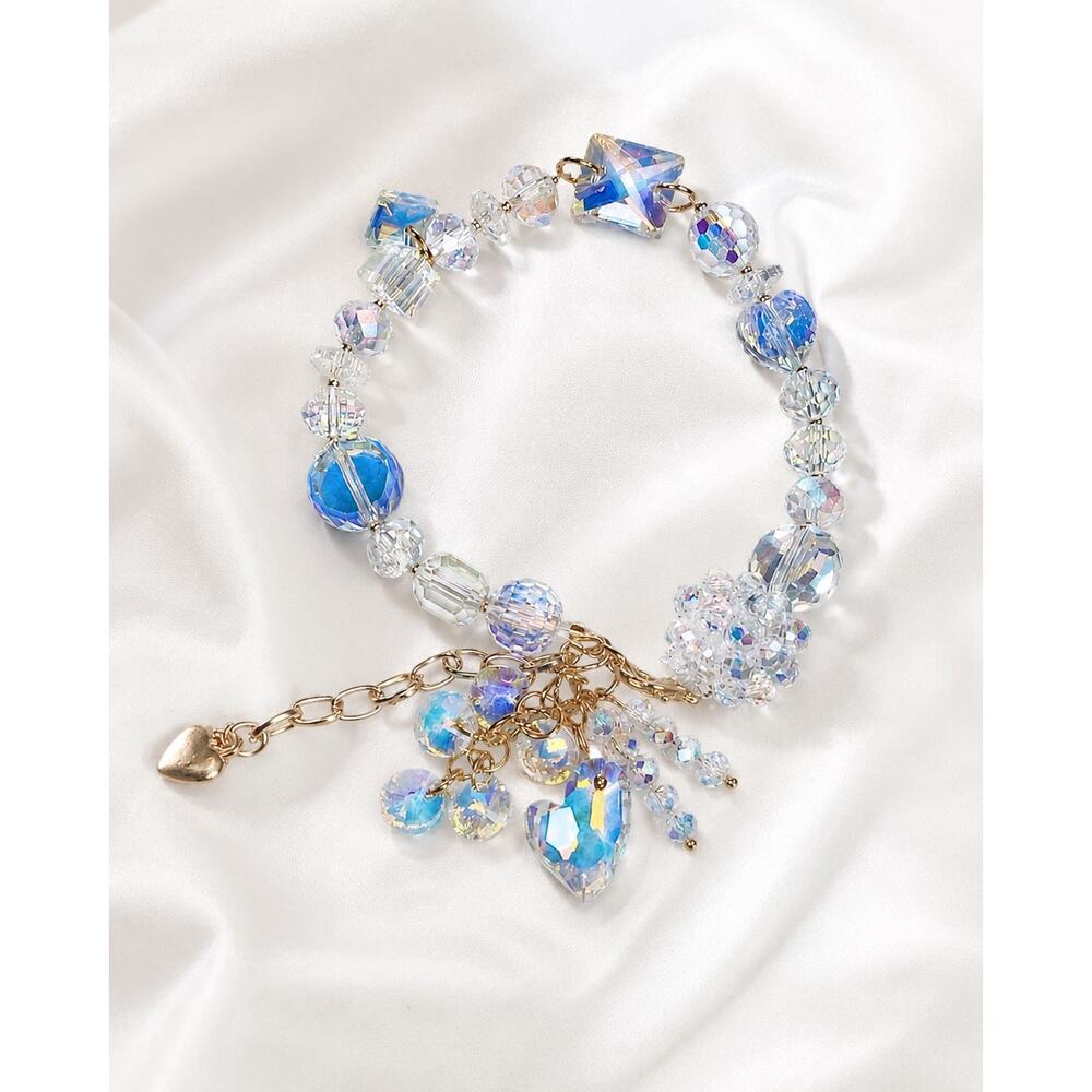 Swarovski Beaded Charm Bracelet